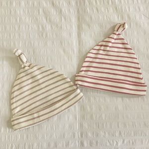 Pehr set of 2 baby hats
